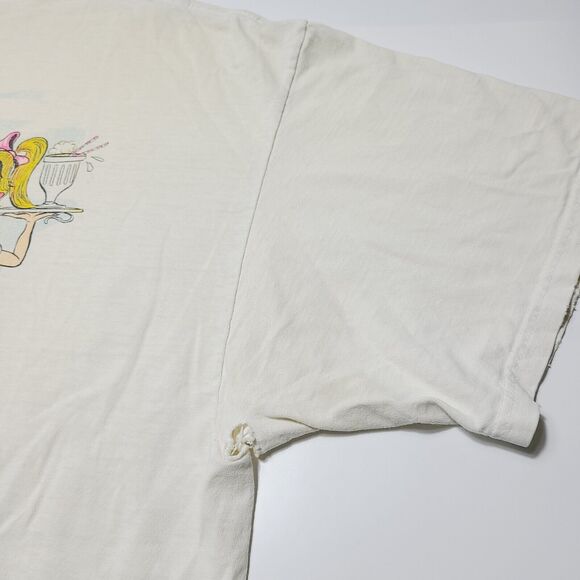 Vintage Hot Rod Chop Top Graphic T-Shirt Mens XL Made In USA Thrashed Car Diner - Picture 8 of 12